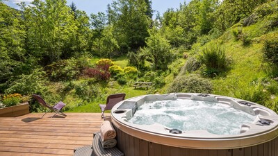 Hot tub and garden